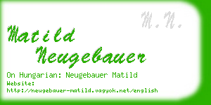 matild neugebauer business card